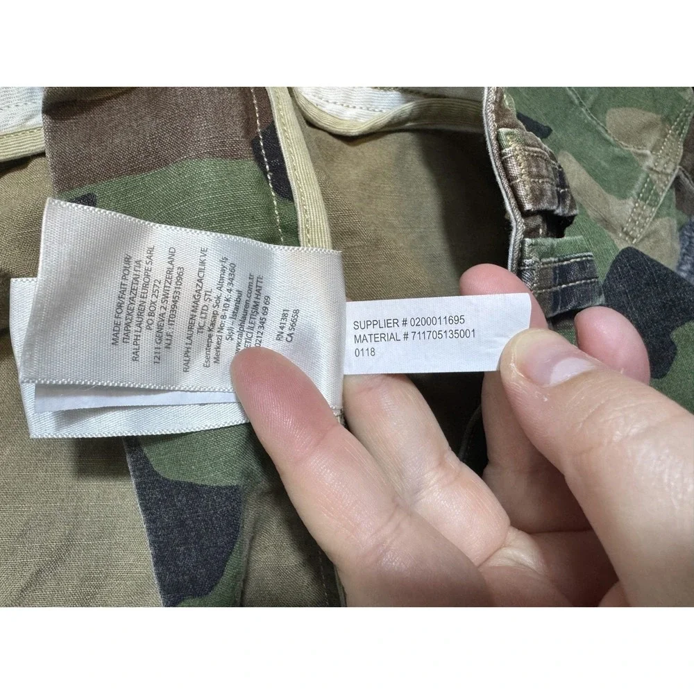 Polo Ralph Lauren Cargo Chino Shorts Men 44 44B Camouflage Camo Military Utility